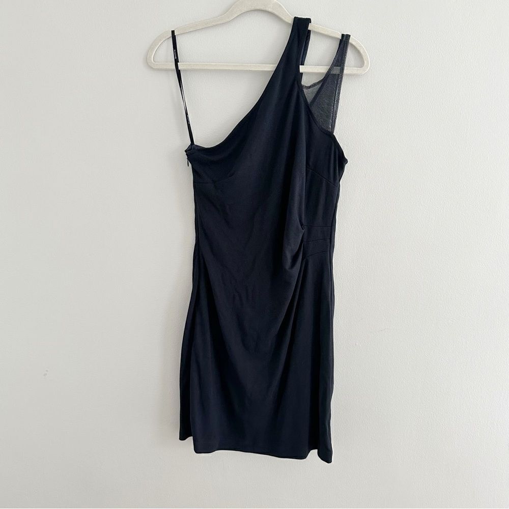 Bailey 44 Romy One-Shoulder Minidress Navy Color - Picture 4 of 9